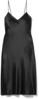 Helmut Lang - Embellished Silk-satin Mini Dress - Black