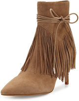 Thumbnail for your product : Sam Edelman Marion Pointed-Toe Fringe Bootie, Oatmeal