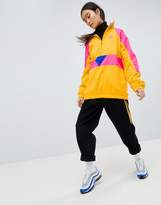 Thumbnail for your product : Nike Vaporwave Oversized Half Zip Track Jacket In Yellow With Colour Block