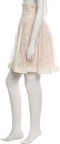 Thumbnail for your product : RED Valentino Pleated Lace Skirt w/ Tags
