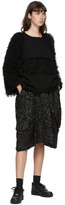 Thumbnail for your product : Comme des Garcons Black Textured Midi Skirt
