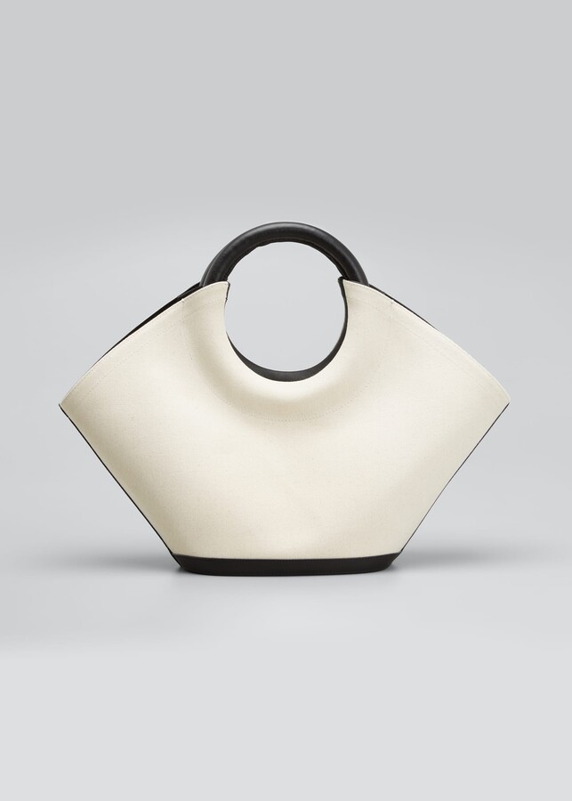 ring handle tote bag