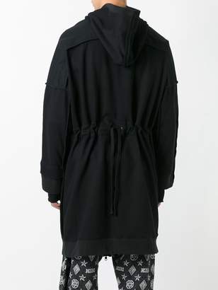 Kokon To Zai inside out longline hoodie