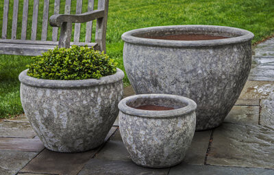 Campania International Corfu 3-Piece Pot Planter Set