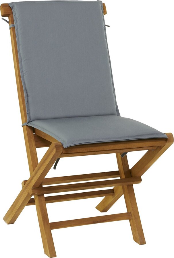 Peyton Lane Traditional Cushioned Teak Wood Outdoor Dining Chair ShopStyle