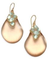 Thumbnail for your product : Alexis Bittar Vert D'Eau Lucite, Mother-Of-Pearl & Crystal Capped Teardrop Earrings