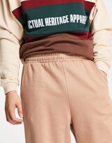 Thumbnail for your product : ASOS DESIGN oversized trackies 2 pack in khaki/brown - MULTI