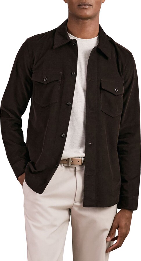 Reiss Kai Cotton Shirt Jacket