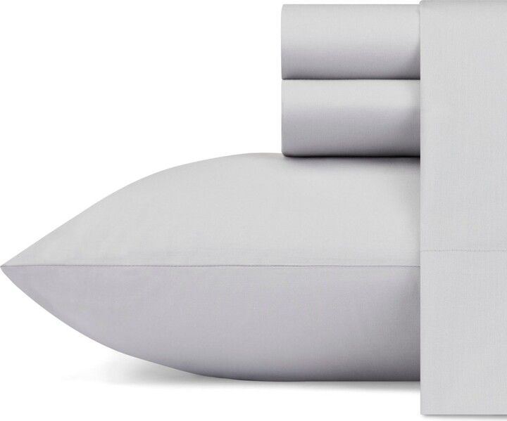 Nautica Solid Cotton Percale 4-Piece Sheet Set King