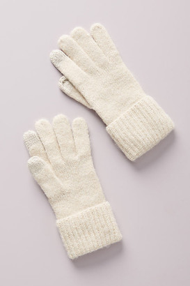 Anthropologie Lyla Shimmer Gloves By in Black