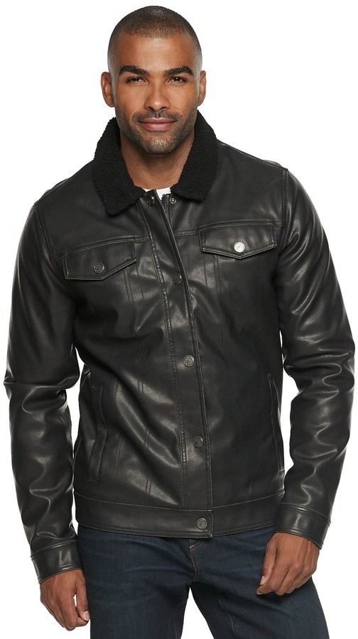 XRay Men's SlimFit FauxLeather Trucker Jacket ShopStyle