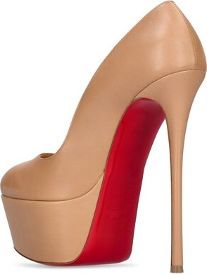 Dolly Leather Red Sole Platform Pumps