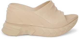 givenchy marshmallow platform wedge mules