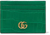 Thumbnail for your product : Gucci Marmont Petite Alligator Cardholder