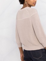 Thumbnail for your product : Peserico V-neck sequinned knit cardigan