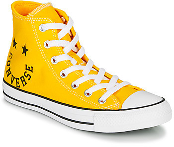 yellow converse trainers