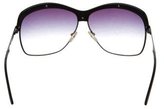 Thumbnail for your product : Stella McCartney Metallic Oversize Sunglasses