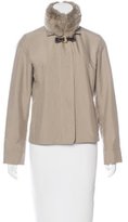 Thumbnail for your product : Loro Piana Chinchilla-Trimmed Zip-Up Jacket