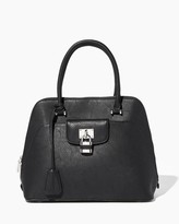 Thumbnail for your product : Charming charlie Lockbox Zip Around Dome Satchel