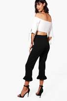 Thumbnail for your product : boohoo Hannah Crop & Frill Trouser Co-ord