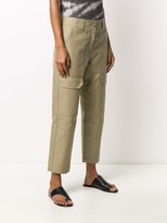Thumbnail for your product : Yves Salomon Cropped Cargo Trousers
