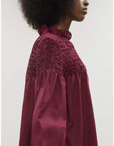 Thumbnail for your product : Merlette New York Majorelle long-sleeved cotton-poplin blouse