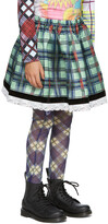 Thumbnail for your product : Chopova Lowena SSENSE Exclusive Kids Green Check Skirt