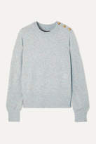 J.Crew Button-detailed Mélange Knitted Sweater