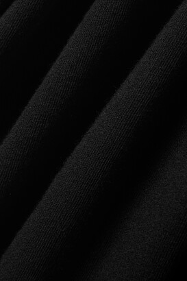 Skin + Net Sustain Ellerie Hooded Organic Cotton-blend Jersey Cardigan - Black