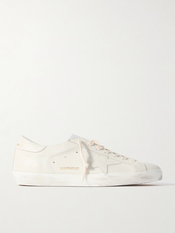Golden Goose Super-Star Distressed Leather Sneakers
