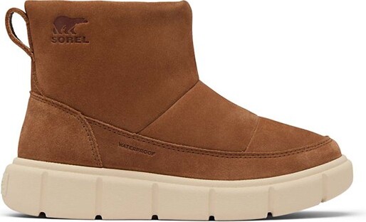 Sorel Kids' Explorer III Slip-On Waterproof Chelsea Boots Big 6 Velvet Tan/Bleached Ceramic