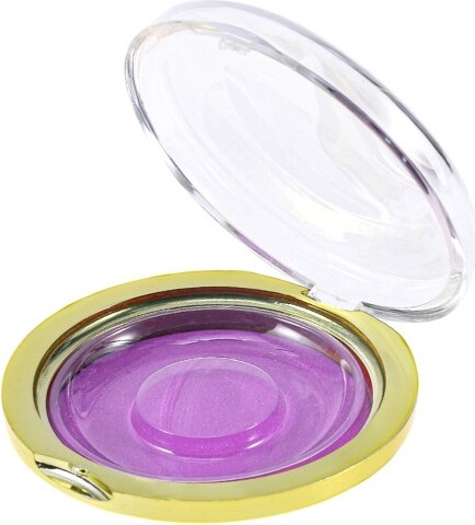 Unique Bargains Durable Round Eyelash Storage Case Purple 1 Set