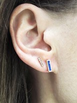 Thumbnail for your product : Jennifer Meyer Diamond Bar Stud Earrings - Rose Gold