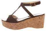 Thumbnail for your product : Jimmy Choo Suede Wedge Sandals