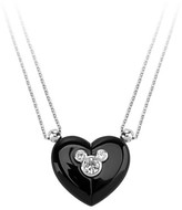 Thumbnail for your product : Disney Mickey Mouse Magnetic Heart Necklace by Petra Azar - Black