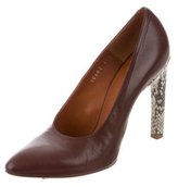 Thumbnail for your product : Dries Van Noten Leather Pointed-Toe Pumps