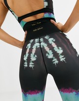 Thumbnail for your product : Wolfwhistle Wolf & Whistle tie dye leggings in black