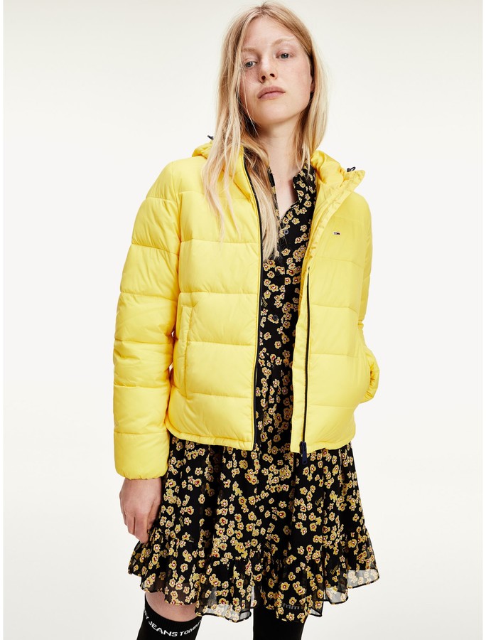 tommy hilfiger recycled nylon puffer jacket