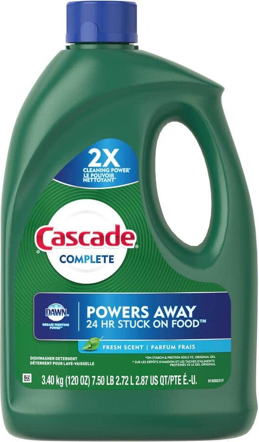 Cascade Complete 120 oz. Fresh Scent Gel Dishwasher Detergent