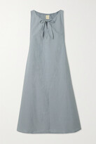 Thumbnail for your product : Deiji Studios + Net Sustain Gingham Organic Cotton-poplin Midi Dress - Blue