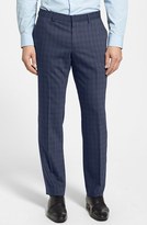 Thumbnail for your product : HUGO BOSS 'Genesis' Flat Front Check Trousers