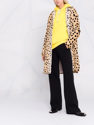 DSQUARED2 Tweed Leopard-Pattern Coat