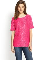 Thumbnail for your product : Love Label Rose Burnout T-shirt