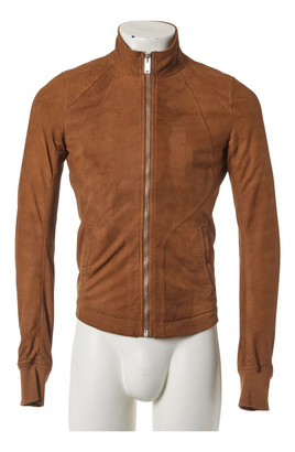 Rick Owens Brown Leather Jackets