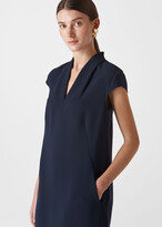Thumbnail for your product : Paige V Neck Crepe Dress
