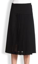 Thumbnail for your product : Donna Karan Wool & Silk Wrap Skirt