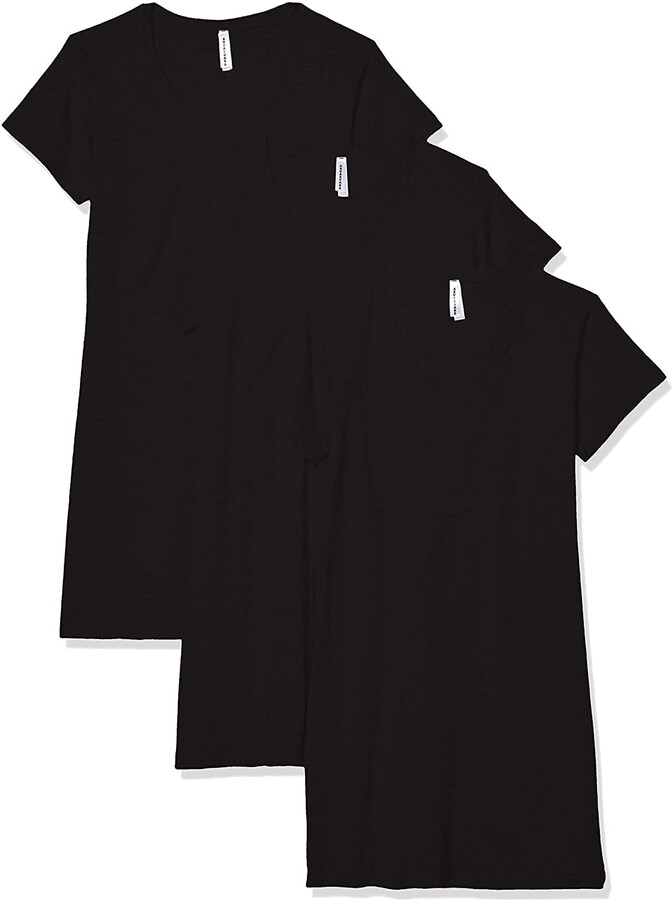 Aquaguard Women’s Fine Jersey Crossover V-neck Coverup Dress – 3 Pack