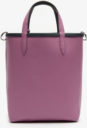 Lacoste Woman Reversible Coated Canvas Tote - Purple