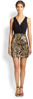 Thumbnail for your product : Laundry by Shelli Segal Surplice Sequined-Skirt Dress