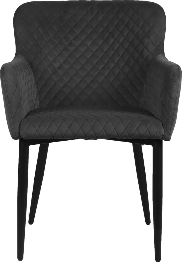 Dunelm Montreal Velvet Charcoal Carver Dining Chair Charcoal ShopStyle